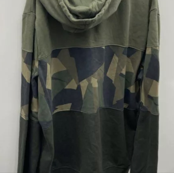 Tony Hawk Camo Olive Khaki Hoodie Zippered Sweatshirt Size XXL NWT MSRP $50 - Picture 2 of 5